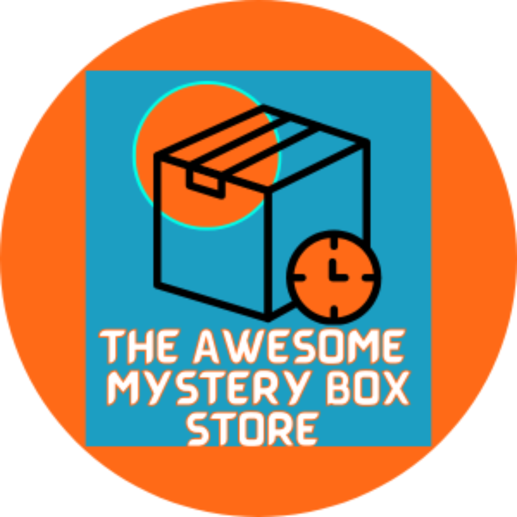the awesome mystery box store logo